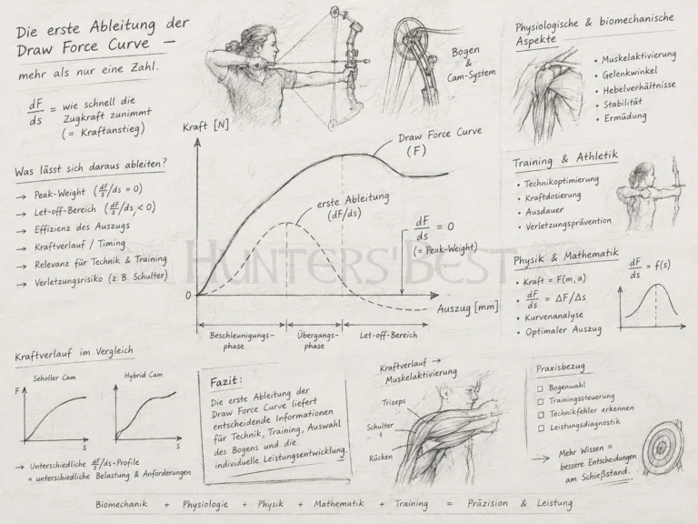 Bogen-Allgemein_Aussagen die sich aus der ersten Ableitung der draw force curve eines Bogens ziehen lassen_ergebnis