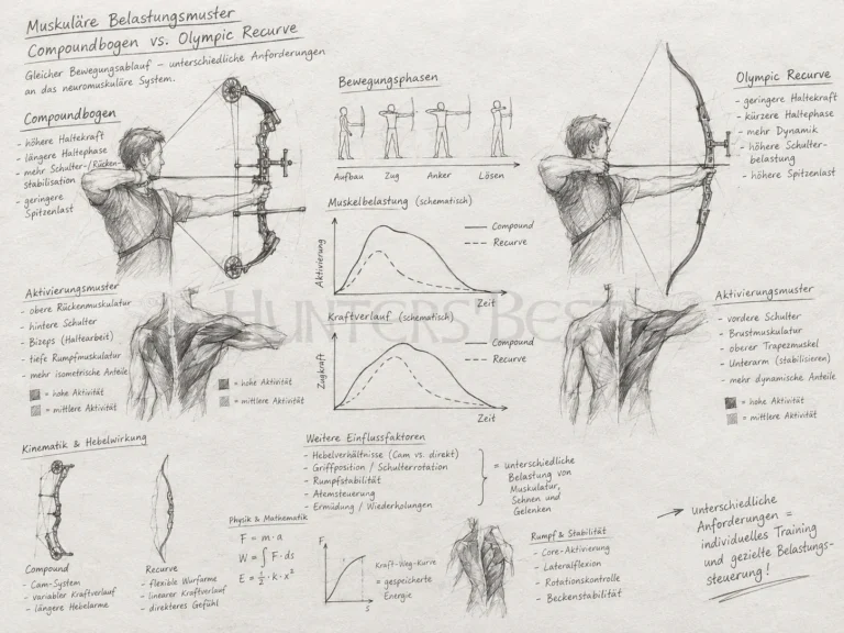 Bogen-Allgemein_Unterschiedliche muskuläre Belastungsmuster beim Schuss mit Compoundbogen und Olympic Recurve_ergebnis