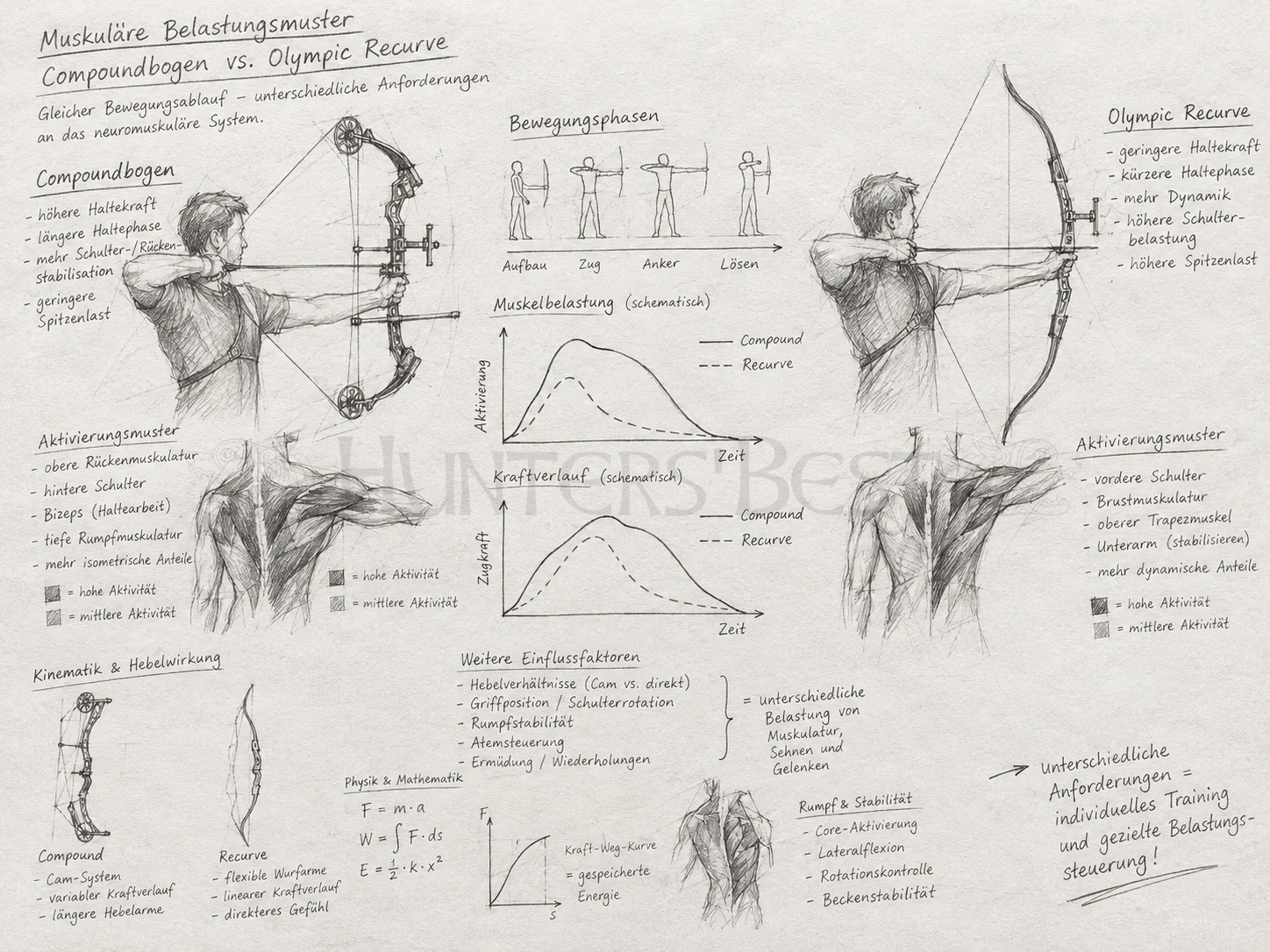 Bogen-Allgemein_Unterschiedliche muskuläre Belastungsmuster beim Schuss mit Compoundbogen und Olympic Recurve_ergebnis